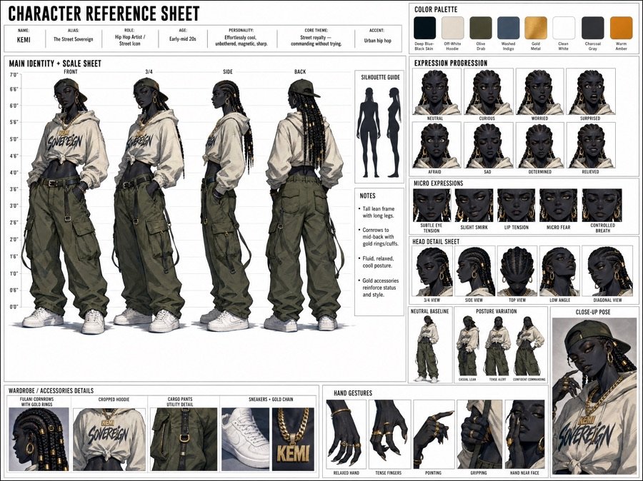 AI-generated stylised character portrait produced in Wisdom's illustration pipeline.